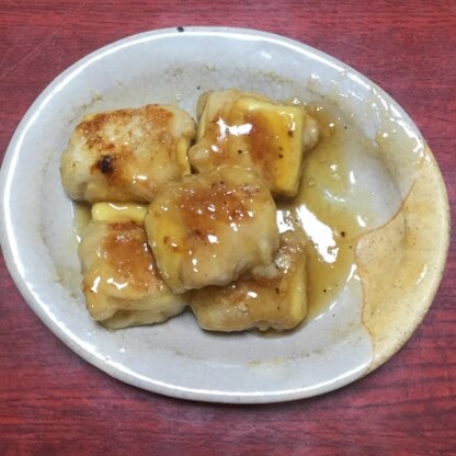 いつもは高野豆腐の煮物を作るのですが、角煮風、いいですね。とても美味しかったです。ご馳走様でした。